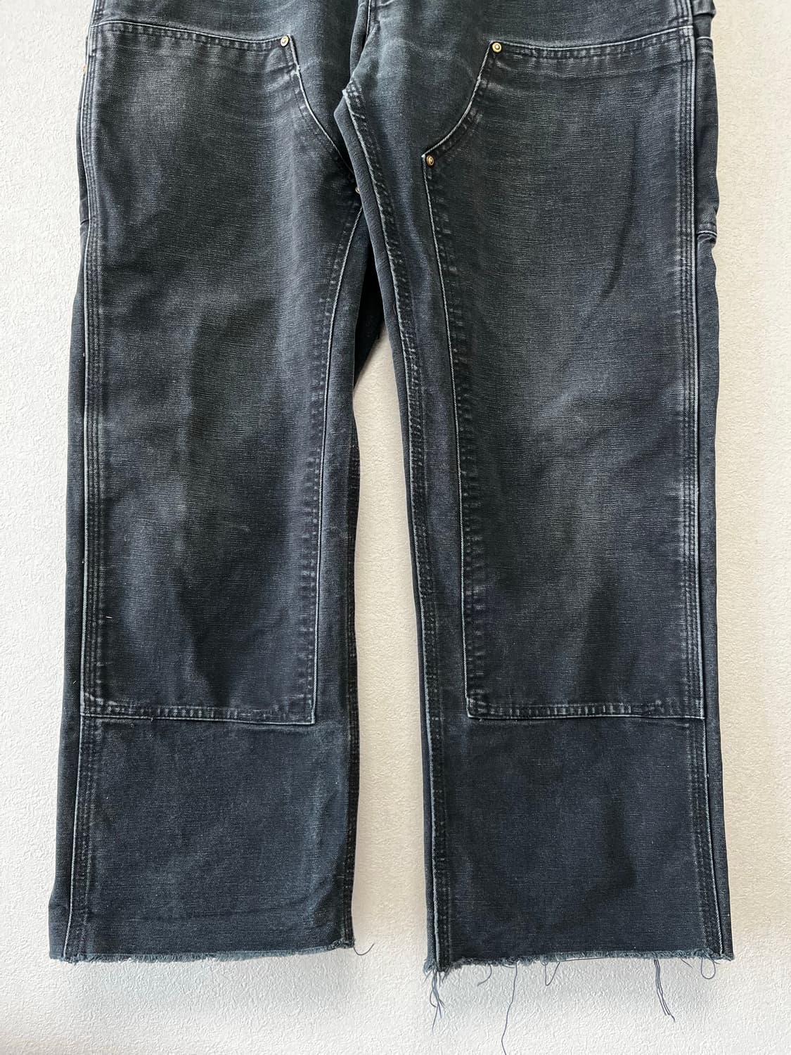 Carhartt B01 BLK 칼하트 빈티지 더블니 팬츠 상품이미지3