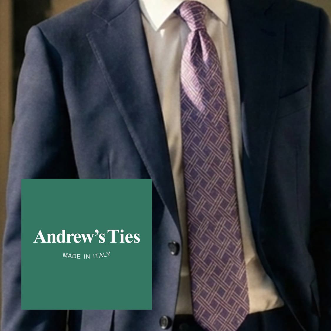 앤드류스타이 실크 퍼플 자카드 넥타이 8.7cm 새제품 K2545
 상품이미지1