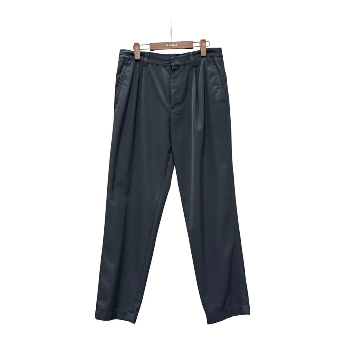 COS 코스 사틴 코튼팬츠 플랩포켓 디테일 레귤러핏 청녹 상품이미지1