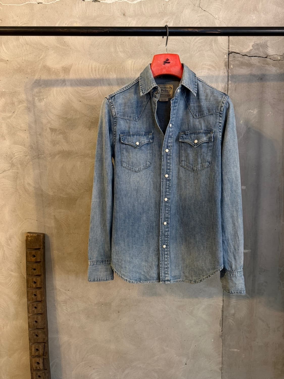 폴로 랄프로렌 데님 셔츠 슬림100 상품이미지3