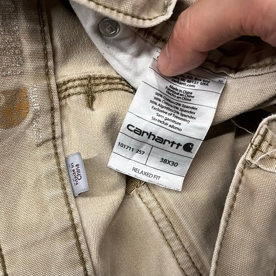 Carhartt 더블니 워크 팬츠 (39“) 상품이미지7