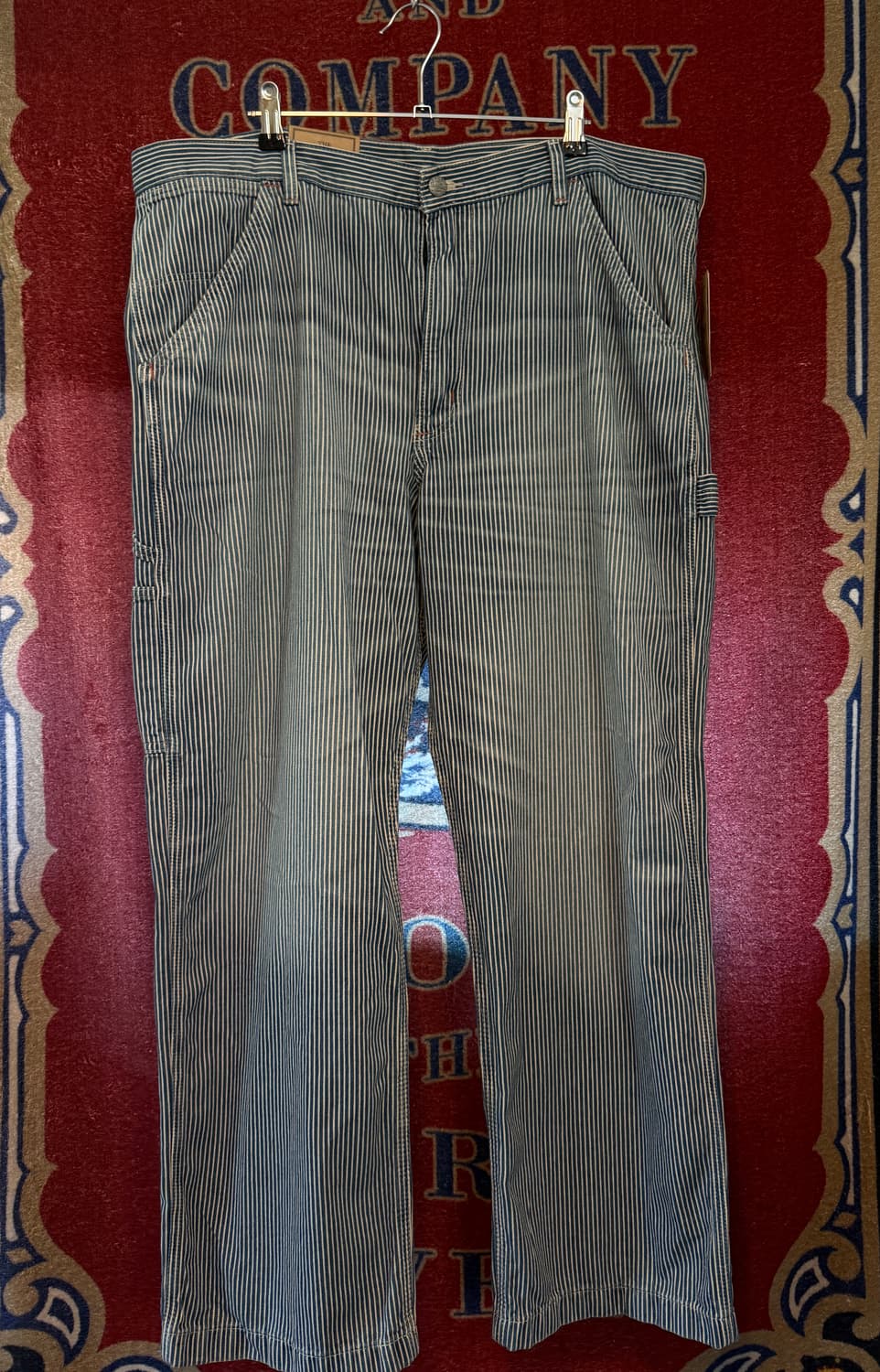 Polo Dungaree 히코리 스트라이프 팬츠 38/32 상품이미지1
