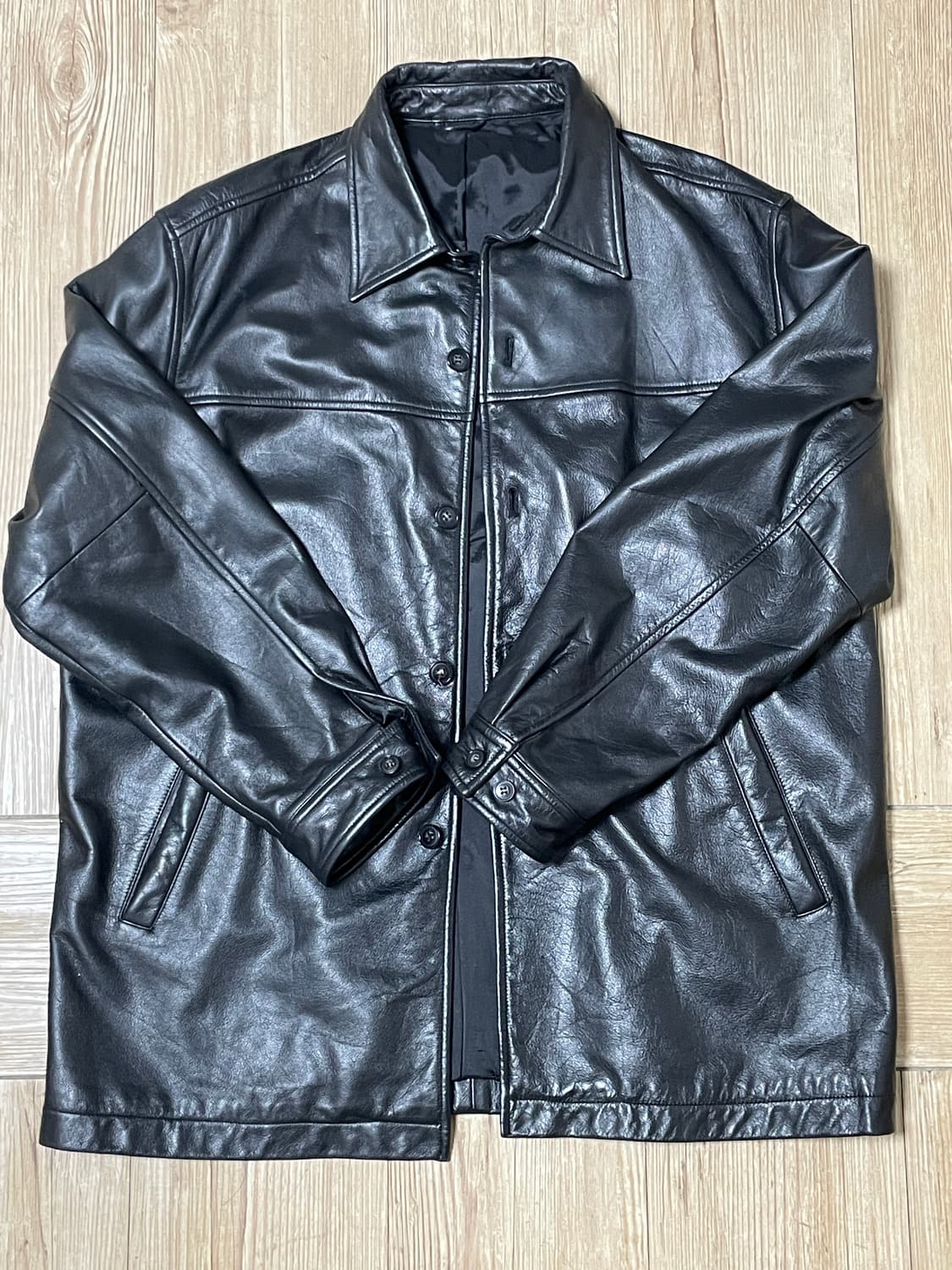 L) junko koshino leather carcoat 상품이미지1