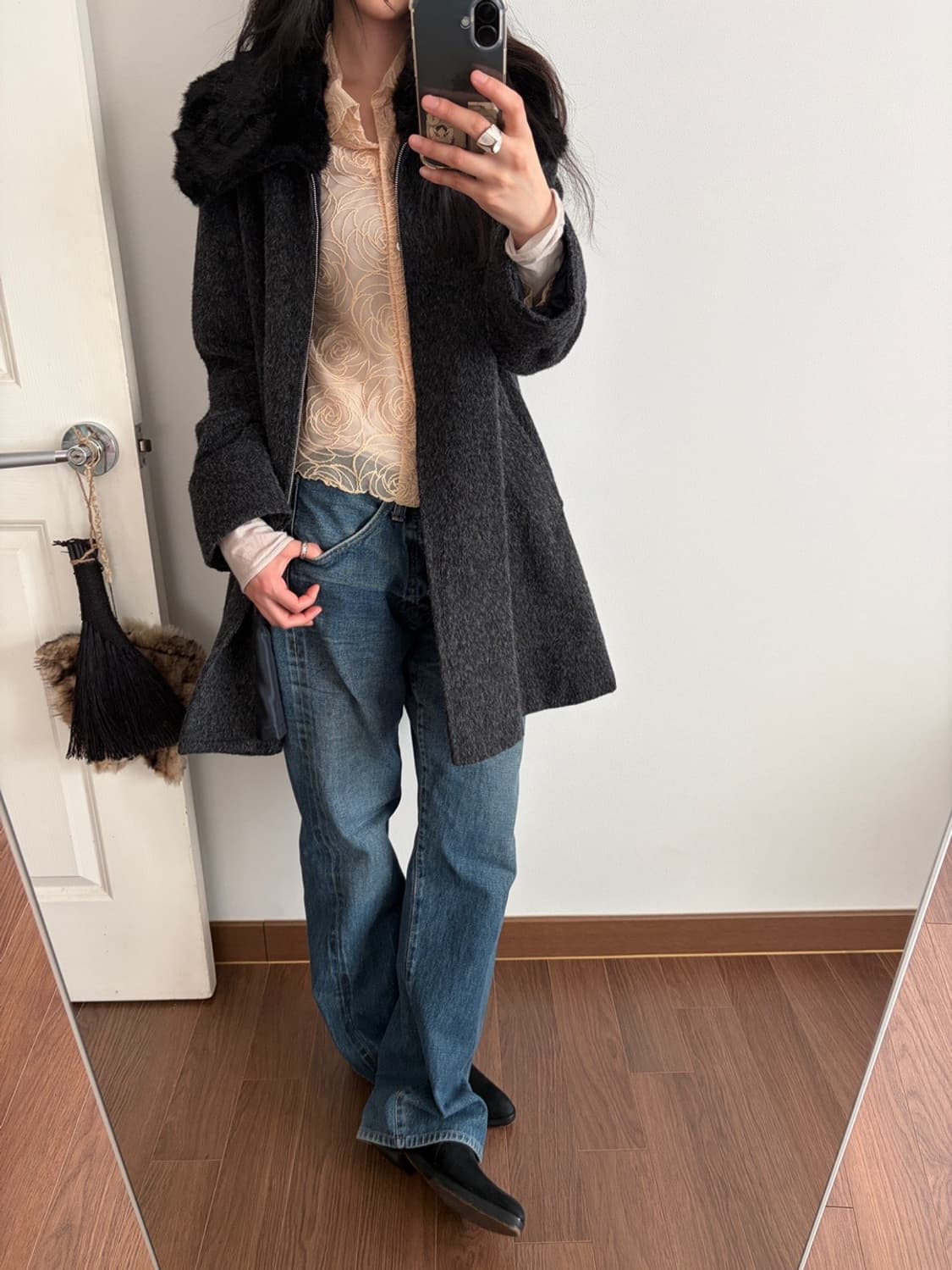 2-way zip-up coat 상품이미지6