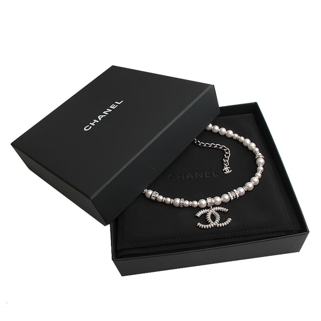 샤넬 진주 체인 참 CC로고 목걸이 상품이미지5