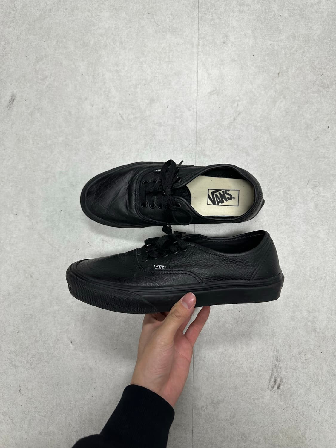 반스 어센틱 레더 블랙 상품이미지1