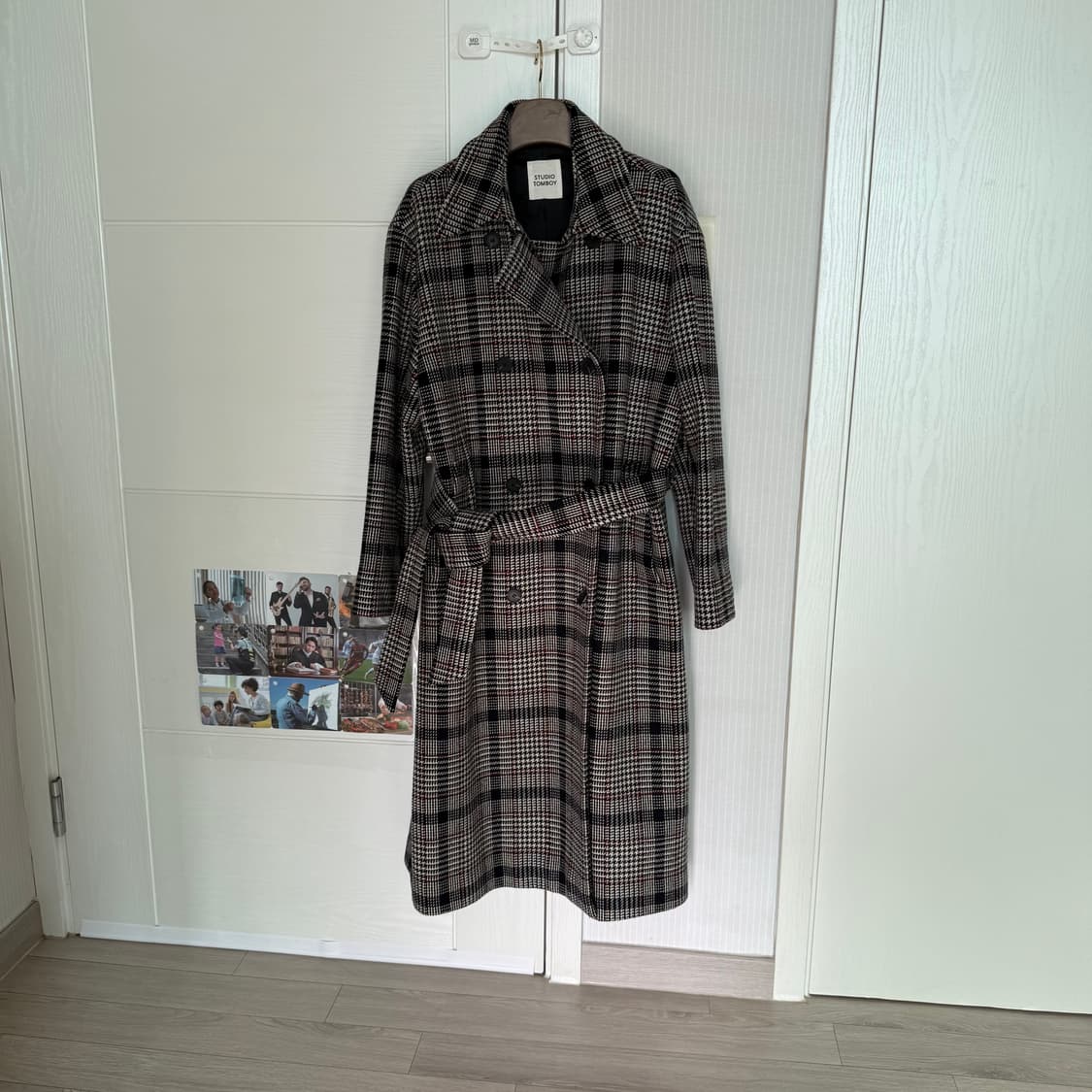 스튜디오 톰보이 체크 코트 상품이미지1