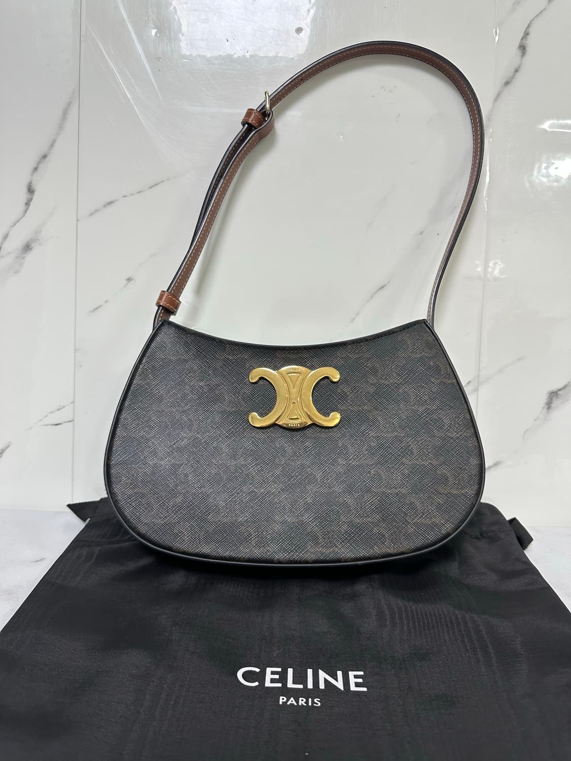 [A+ 정품] 셀리는 미디엄 틸리백 탄 상품이미지3