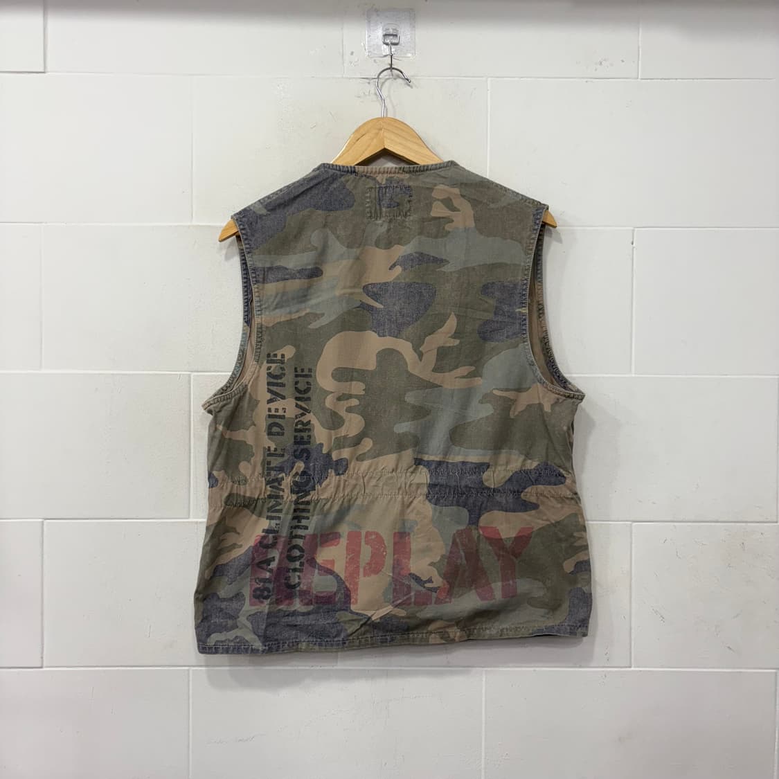 REPLAY 리플레이 카모플라쥬 밀리터리 조끼 상품이미지5