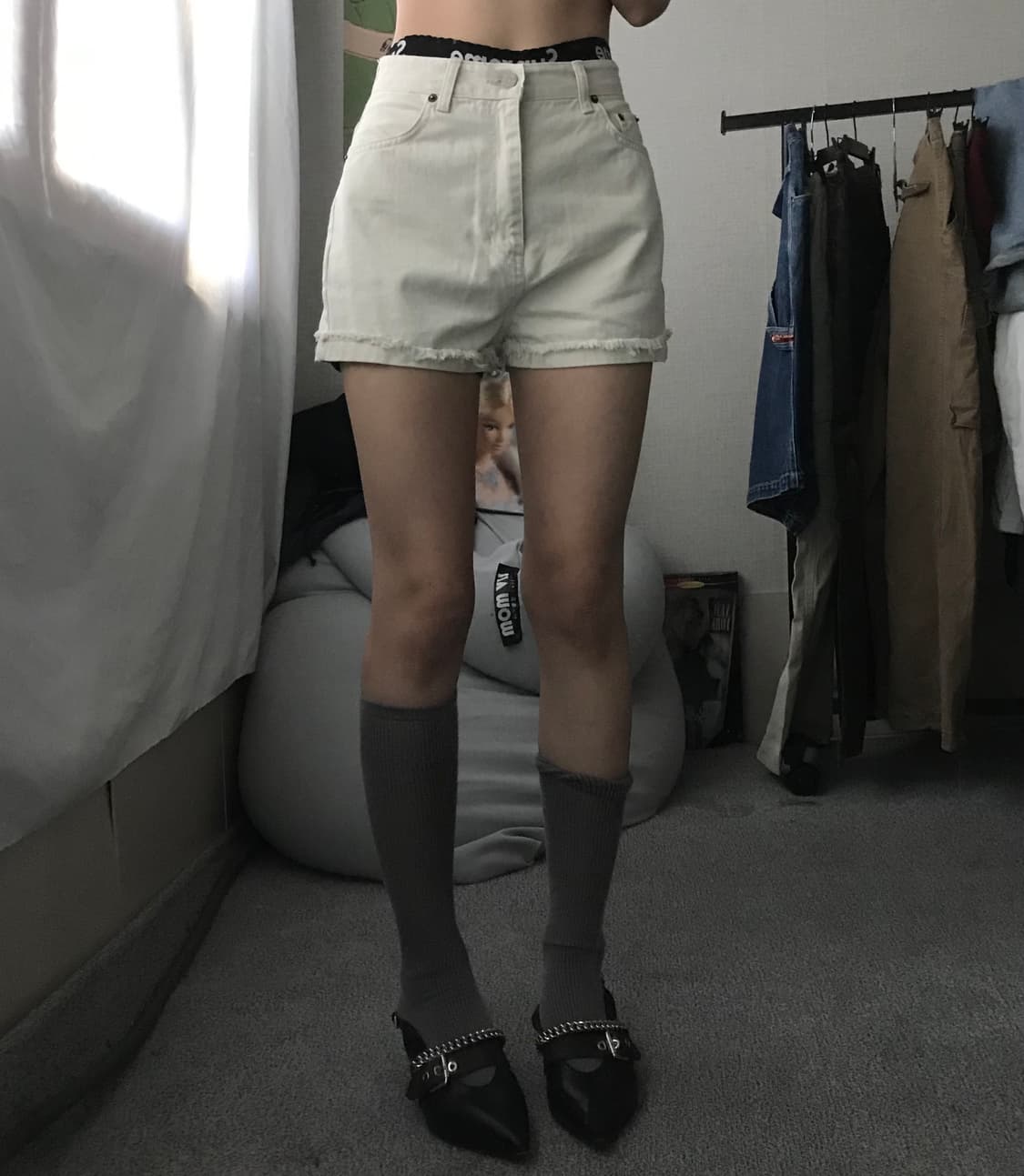 미스치프 아이보리 쇼츠 상품이미지3