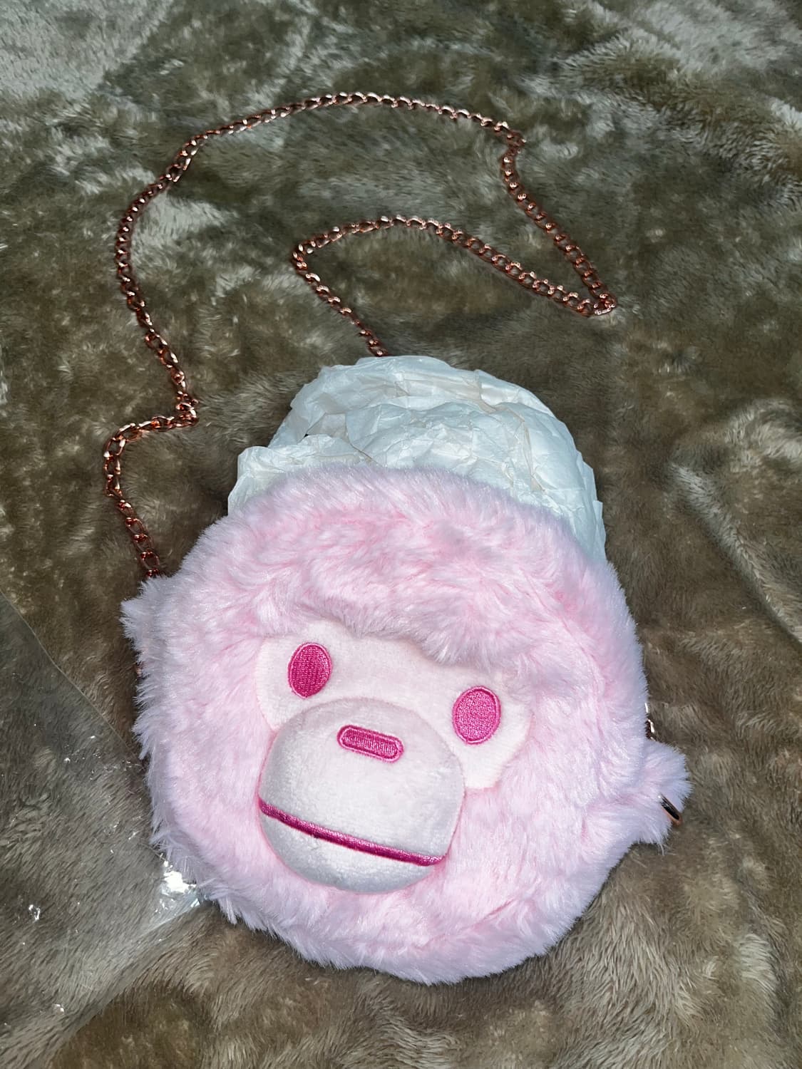 베이퍼 베이비 마일로 플러시 크로스바디백 핑크 상품이미지6