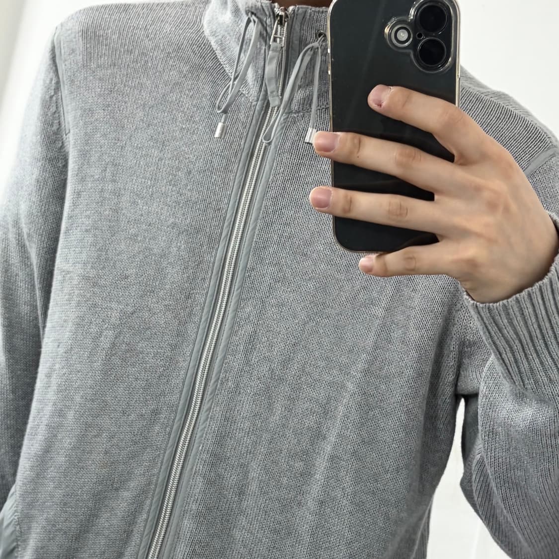 Zenergy By Chicos 나일론 믹스드 니트 자켓 상품이미지3