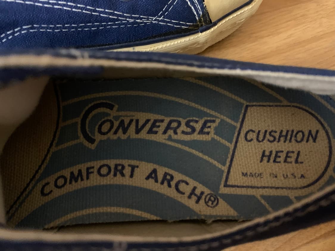 made in usa converse 빈티지 컨버스 네이비 코치 슈즈 상품이미지3