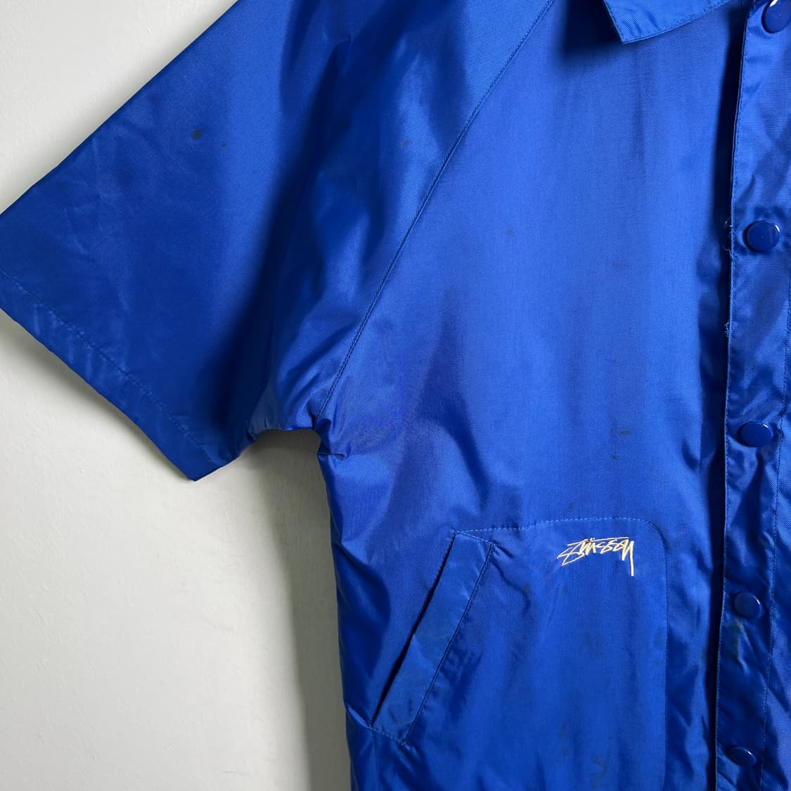 stussy 스투시 노드호프 나일론 반팔 코치 자켓 S 상품이미지8
