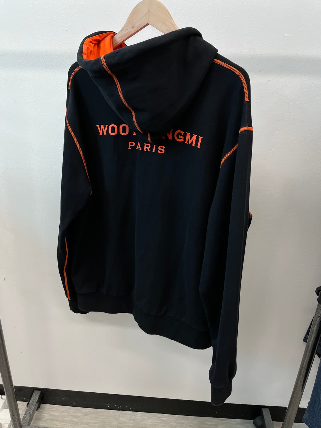 105) 우영미 백로고 후드티  상품이미지6