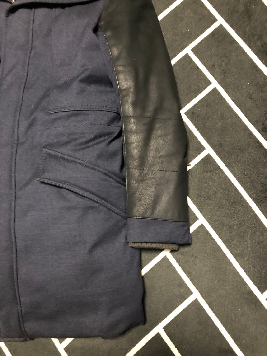 (횡재가)솔리드옴므우영미 리얼가죽시어링무스탕/몽클레어타임톰포드스톤프라다 상품이미지3