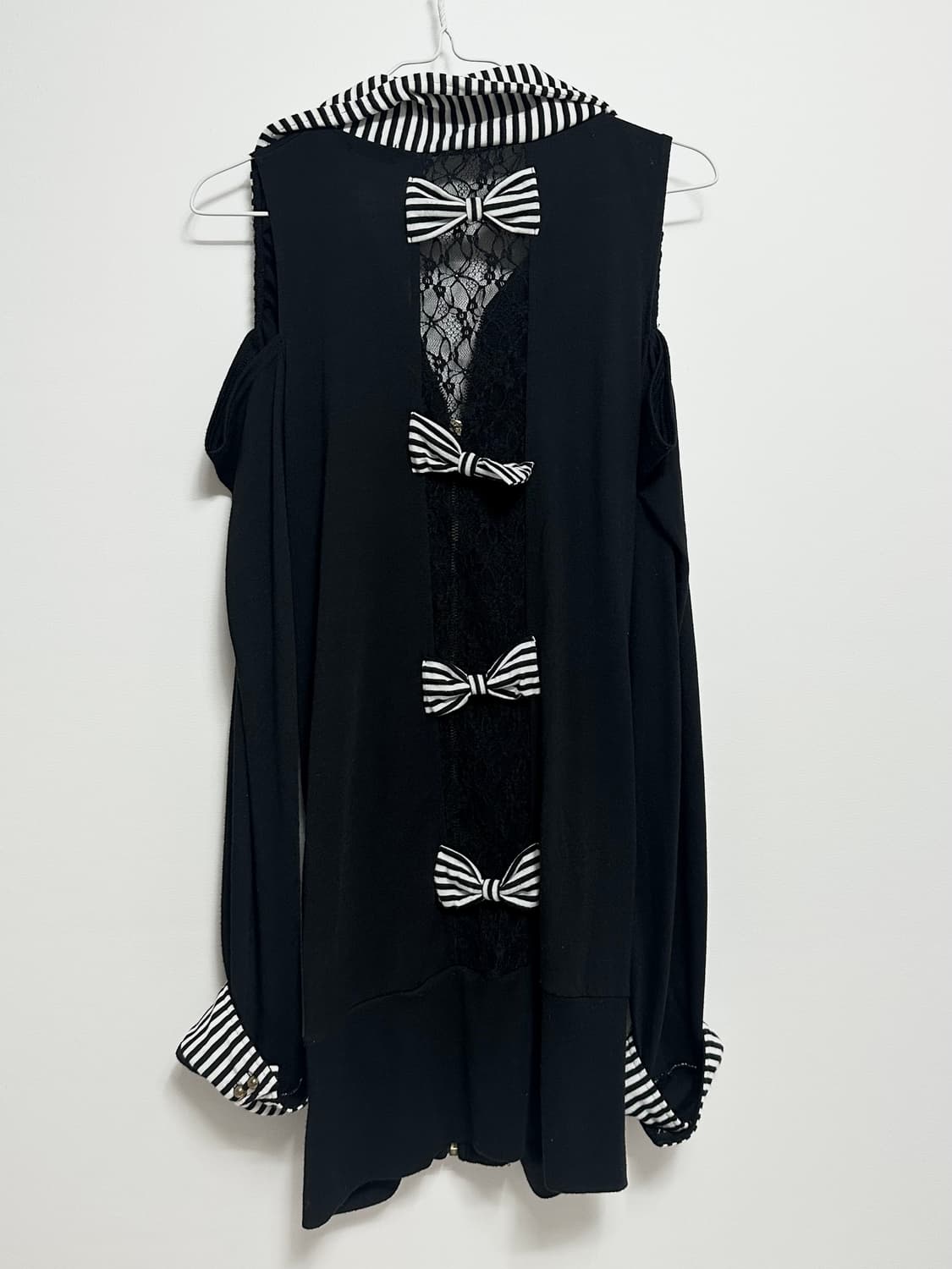 오네 갸루 오프숄더 스트라이프 원피스 오네갸루 상품이미지3