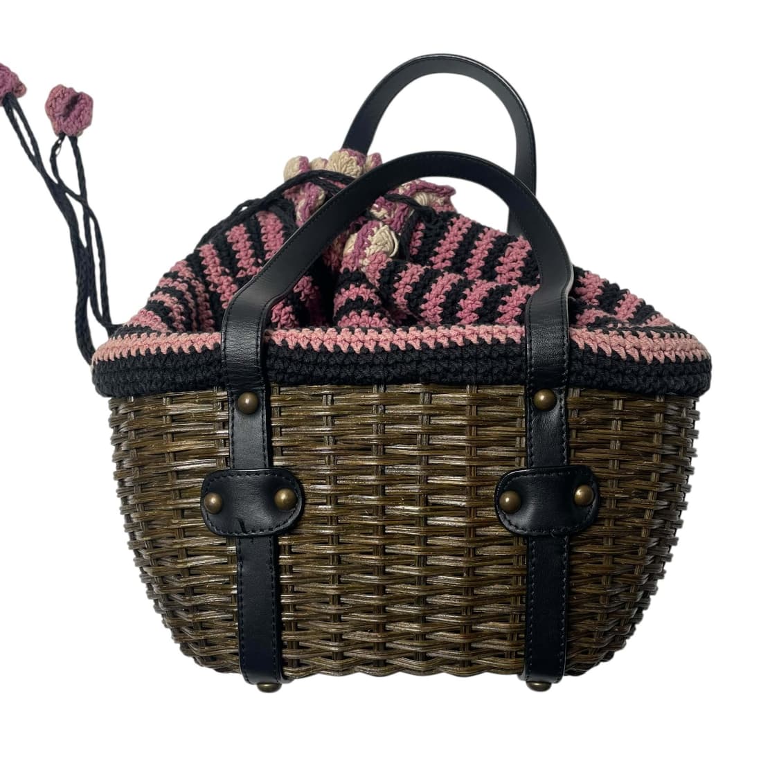 Sonia rykiel 라탄 니트 백 상품이미지3