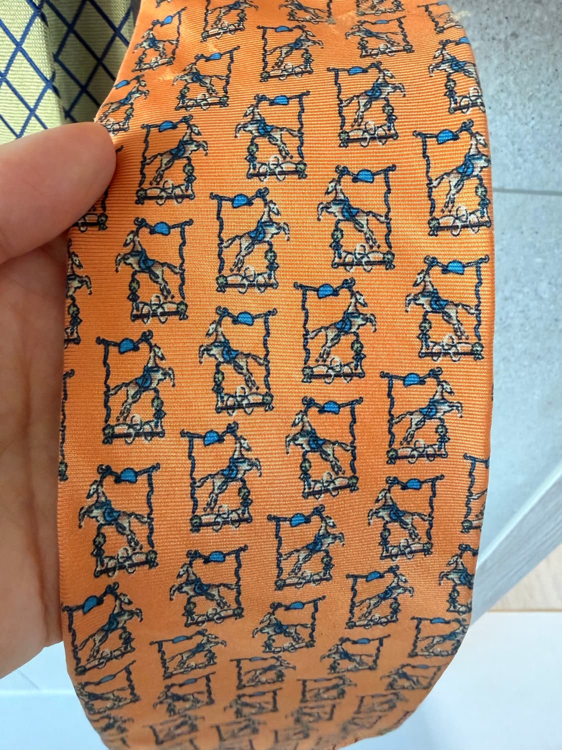 일본빈티지 실크 넥타이 발망 상품이미지8