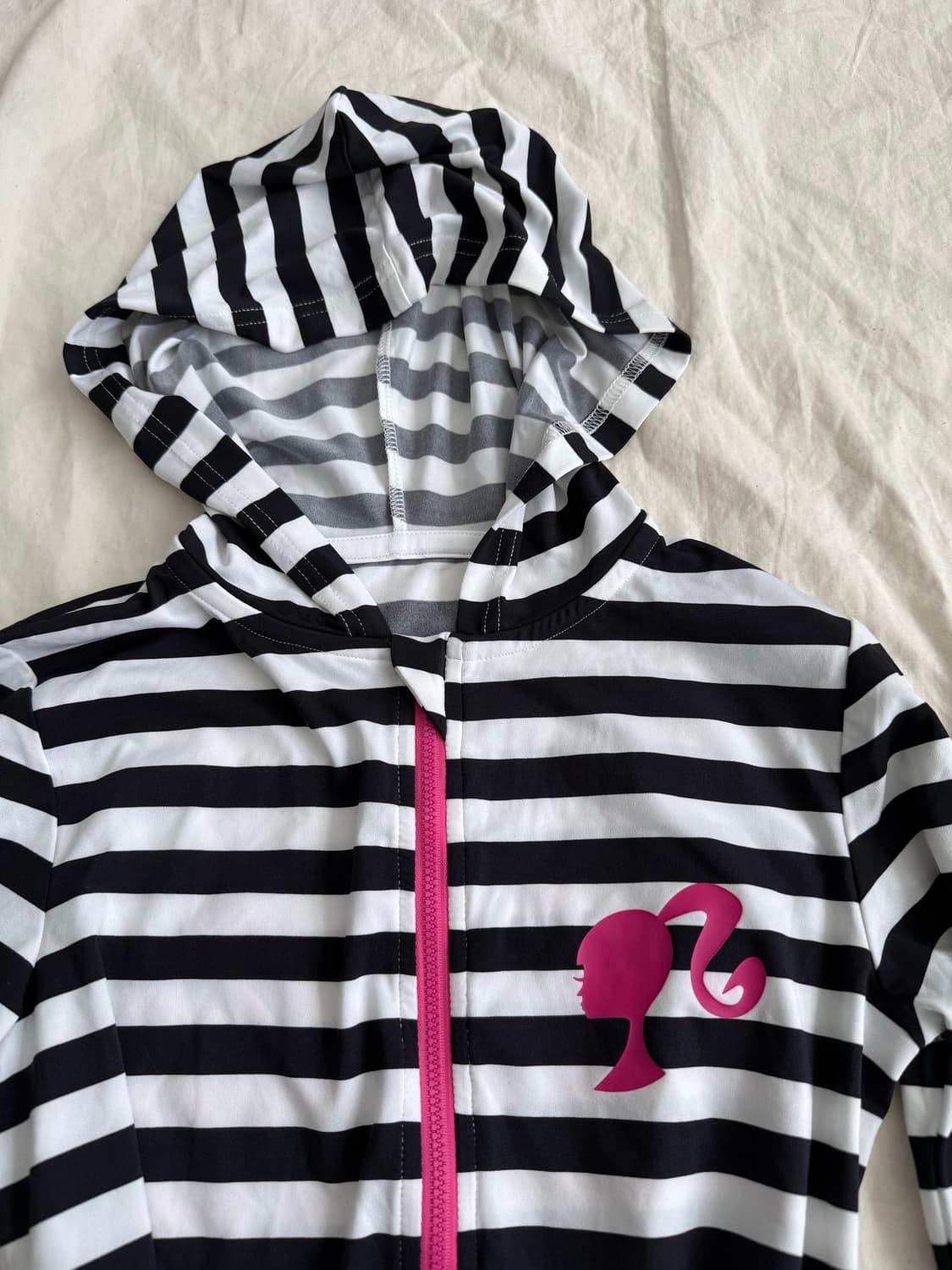 바비 Barbie 단가라 갸루 핸드워머 딱붙 후드집업  상품이미지3