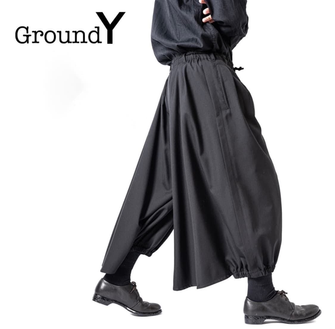 요지야마모토 그라운드와이 카라스 팬츠 상품이미지7