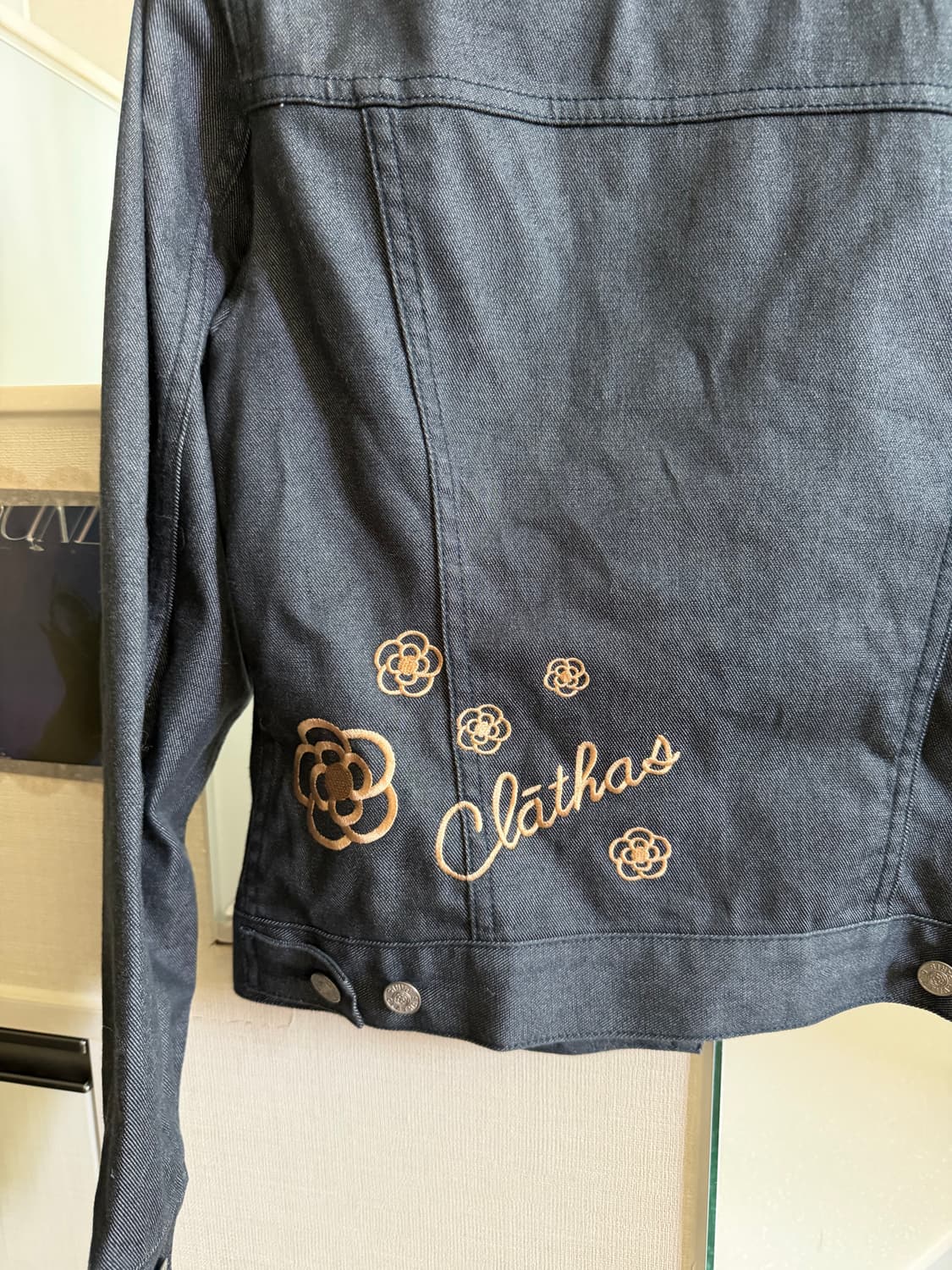 빈티지 자수 데님자켓 상품이미지3