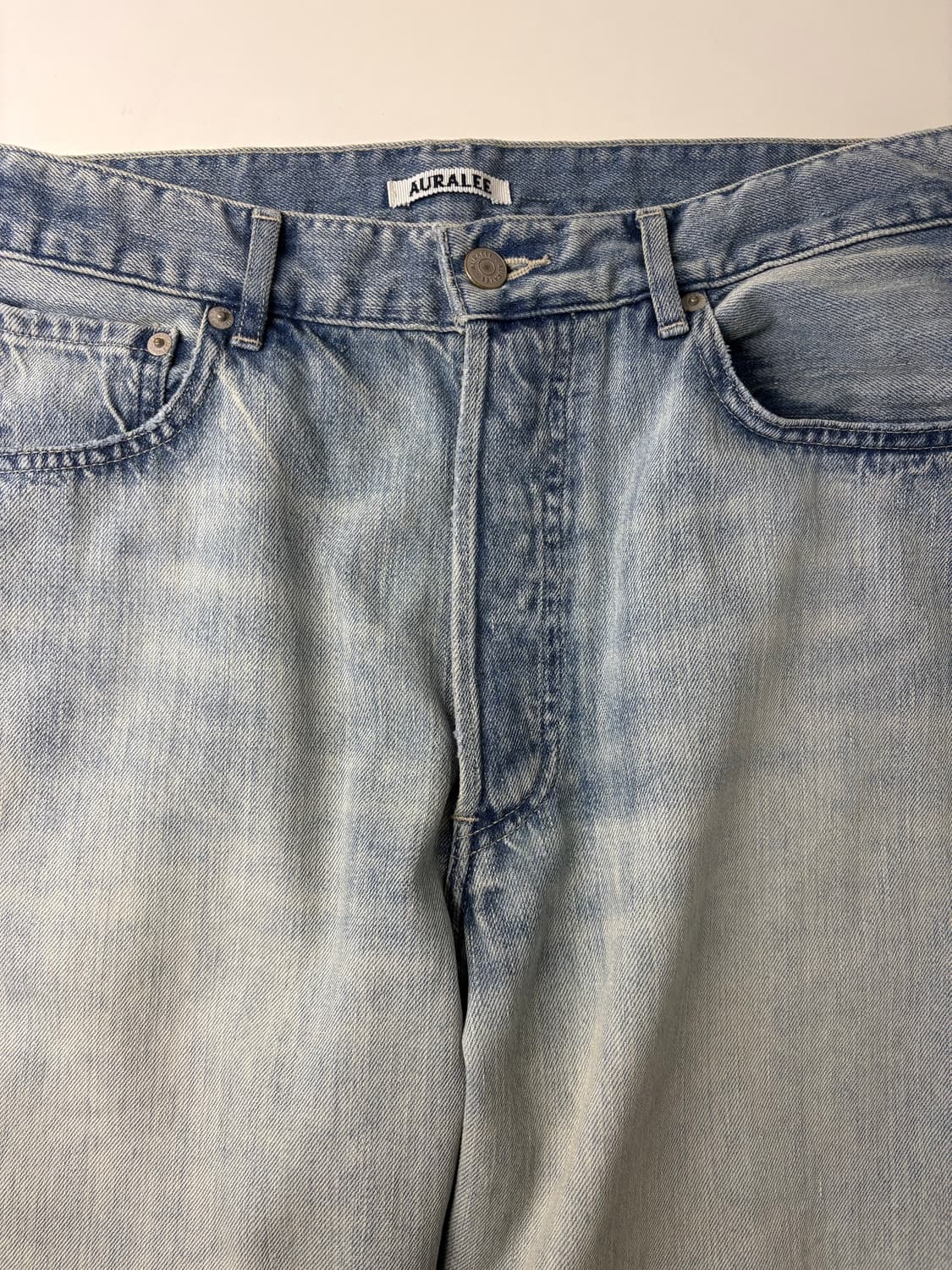 26SS 오라리 셀비지 와이드 데님 30 상품이미지4