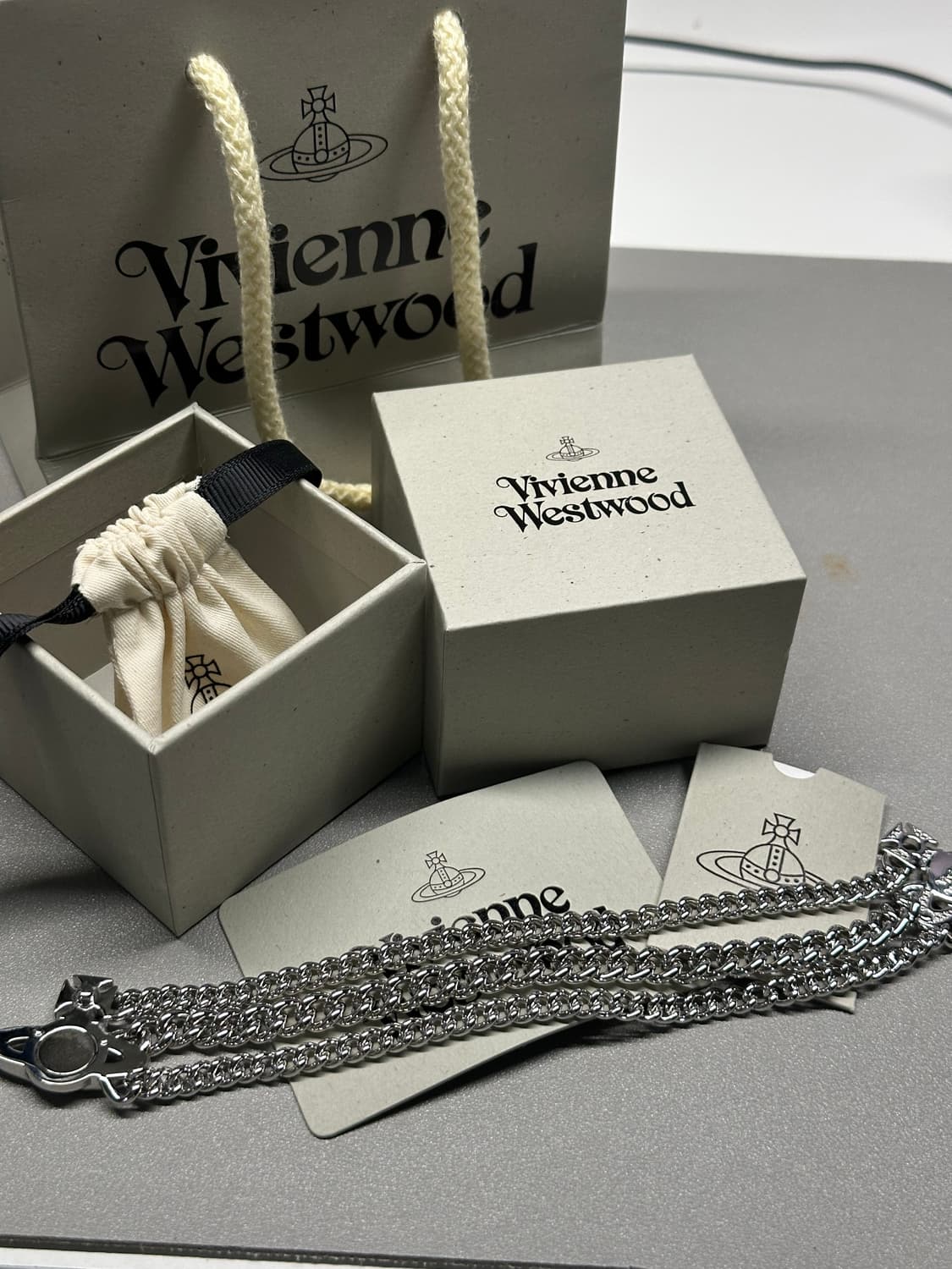 급처 풀박 네고가능) 비비안 웨스트우드 그라치엘라 체인 팔찌 상품이미지3