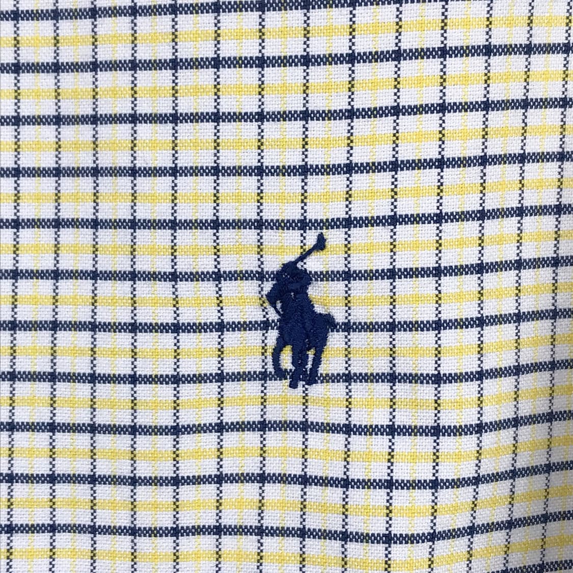 폴로 랄프로렌 옐로우 체크 셔츠 남방 남성L (100) 상품이미지4