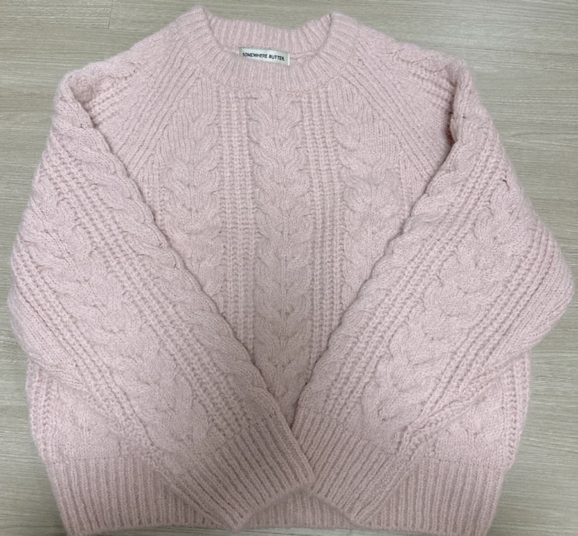 썸웨어버터 첼시 알파카 니트 핑크  상품이미지7