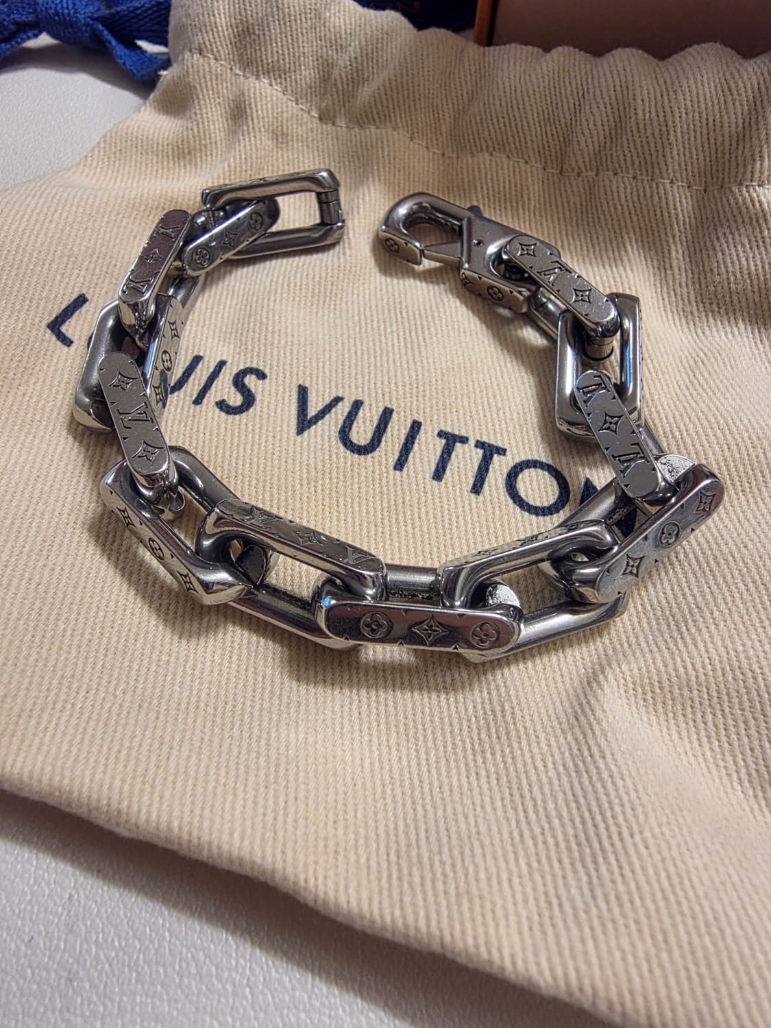 [풀구성] 루이비통 버질아블로 체인 팔찌 M사이즈 상품이미지2