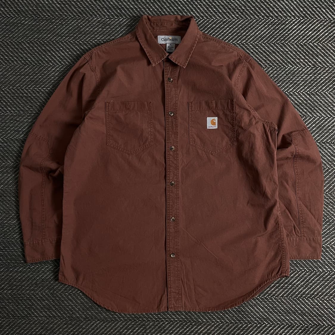 칼하트 투포켓 박시핏 워크 셔츠 브라운y 3049 상품이미지2
