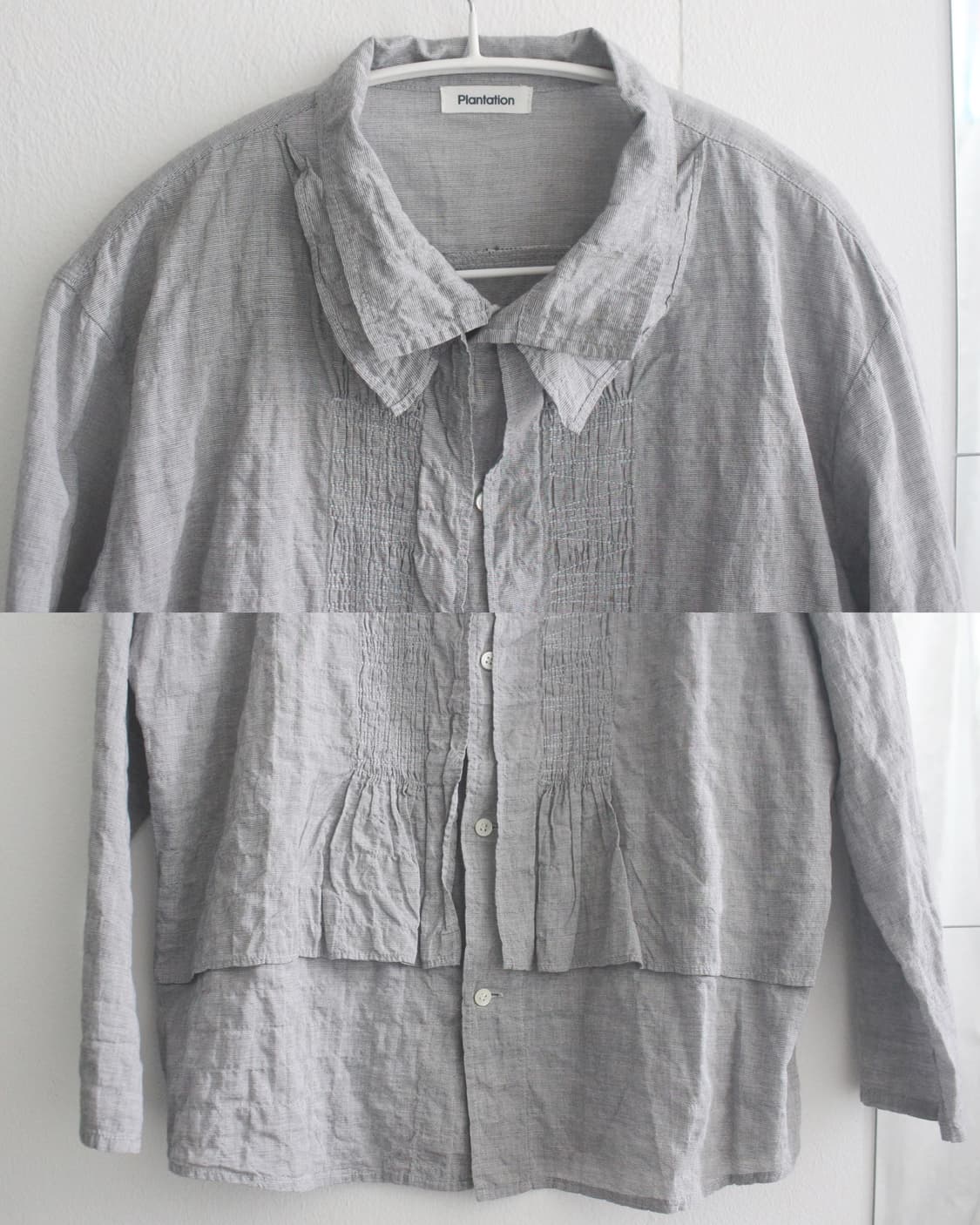 plantation double collar pleats prill 상품이미지4