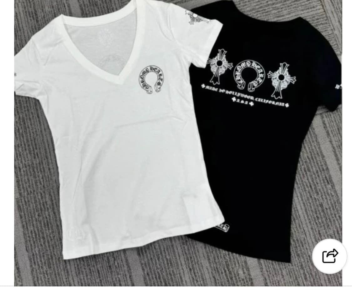 크롬하츠 브이넥 우먼 반팔 삽니다! (홀슈슈) 상품이미지1