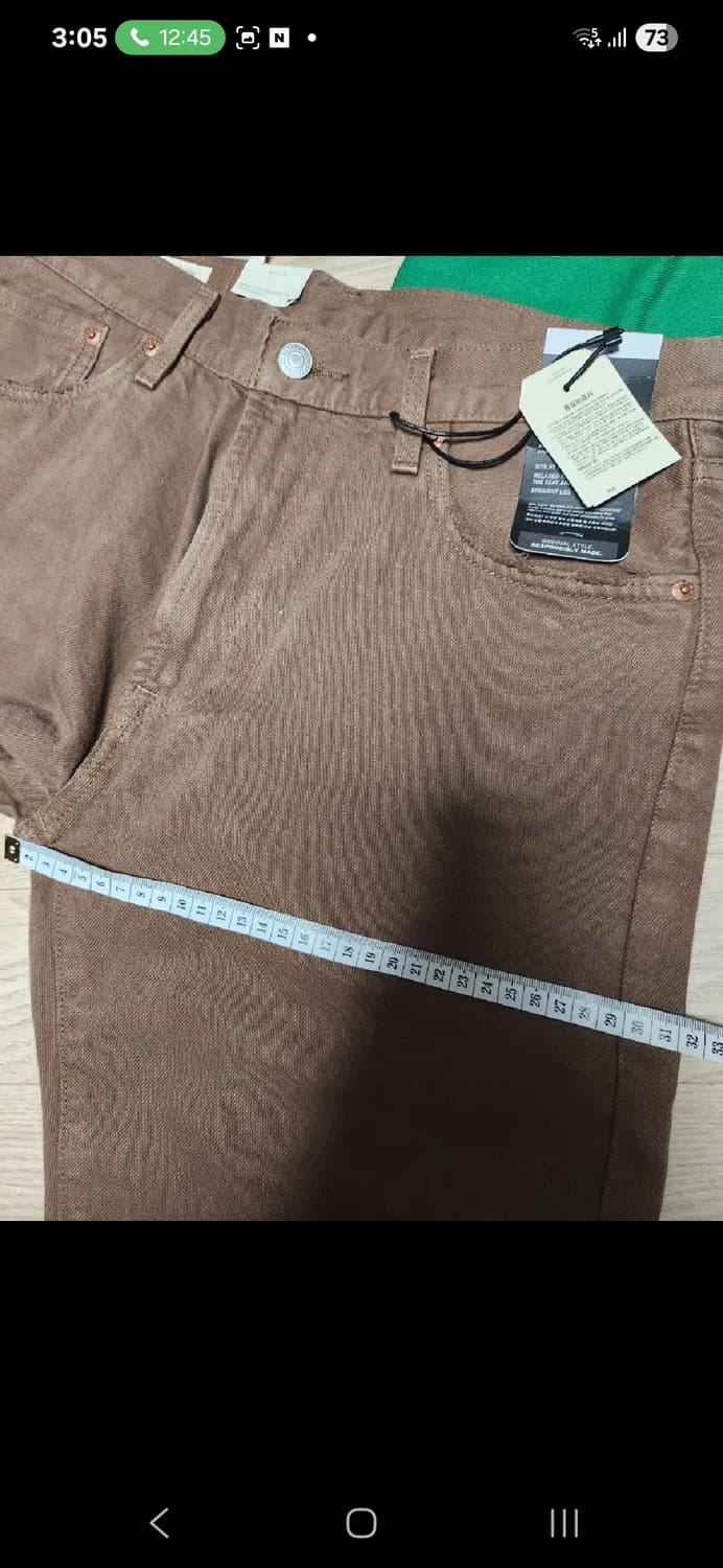 (새상품)LEVIS 551z 브라운 진 밑단 컷 오프 상품이미지8