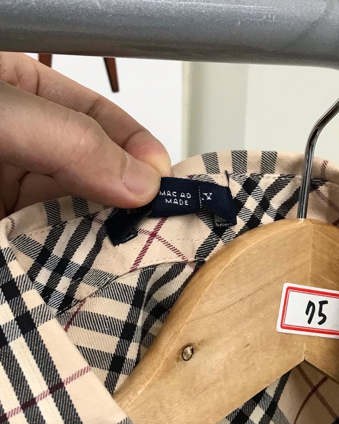 버버리 로고 노바체크 반팔 셔츠 상품이미지3