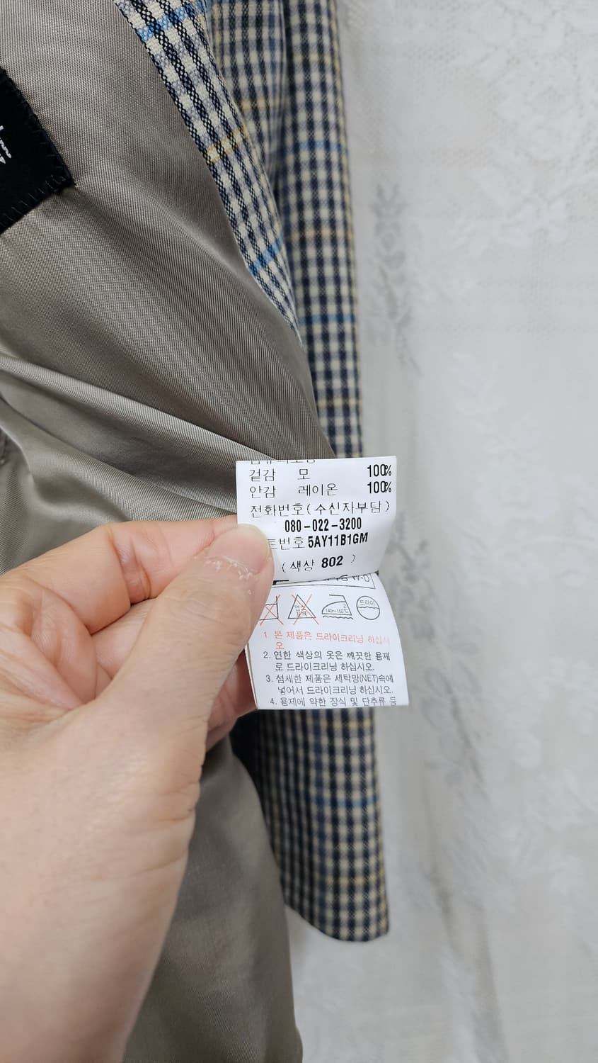 입생로랑 남성 체크 블레이저  상품이미지8