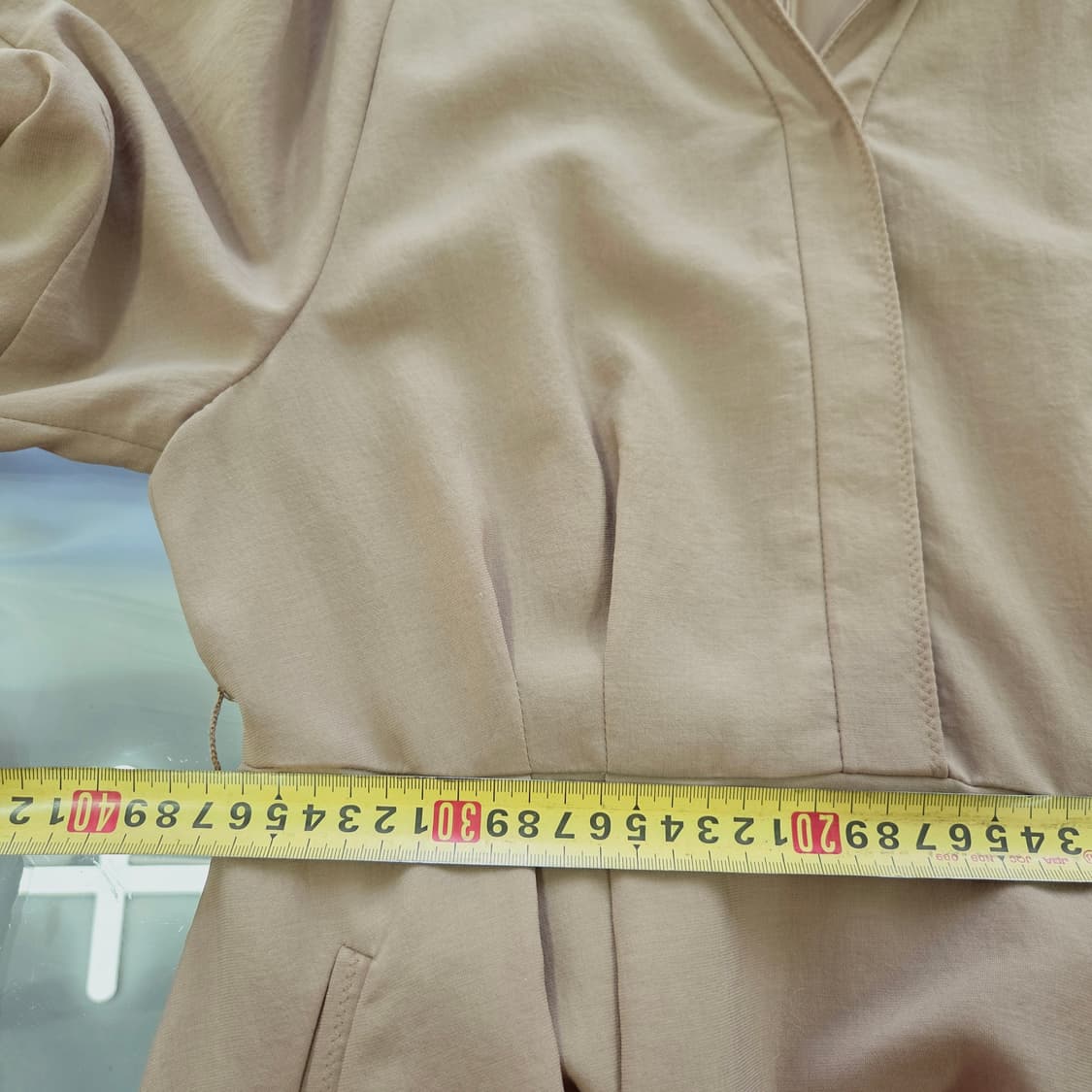 [LINE] 라인 베이지 플레어 원피스 여성 데일리 66 상품이미지8