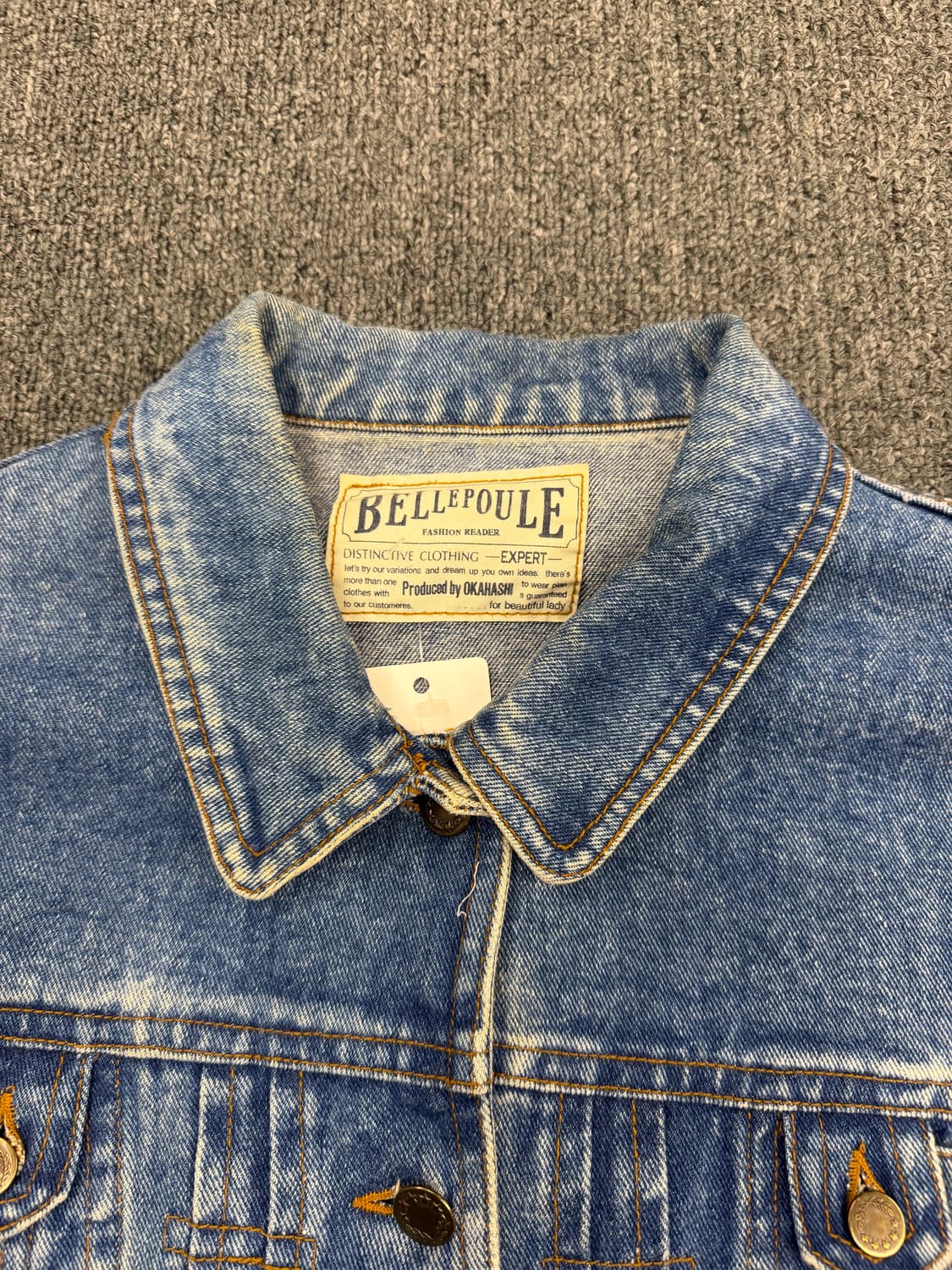 OS) Bellepoele 빈티지 워싱 데님 자켓 상품이미지2