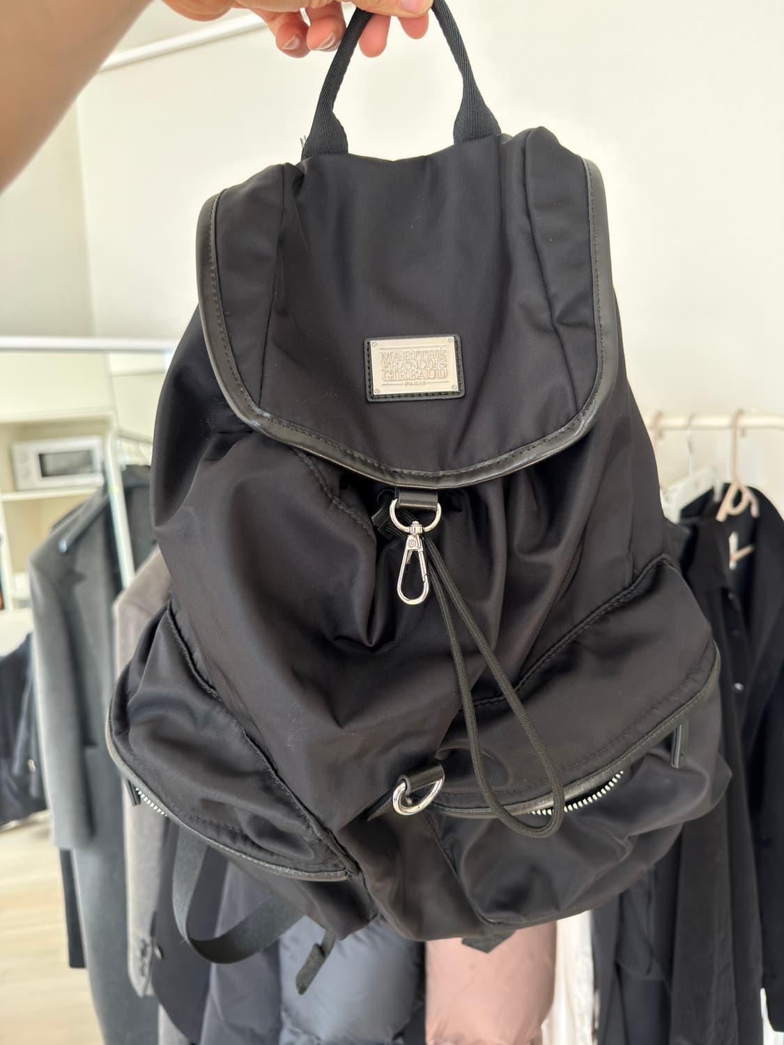 마리떼 / 클래식 로고 빅 백팩 / 블랙 상품이미지3