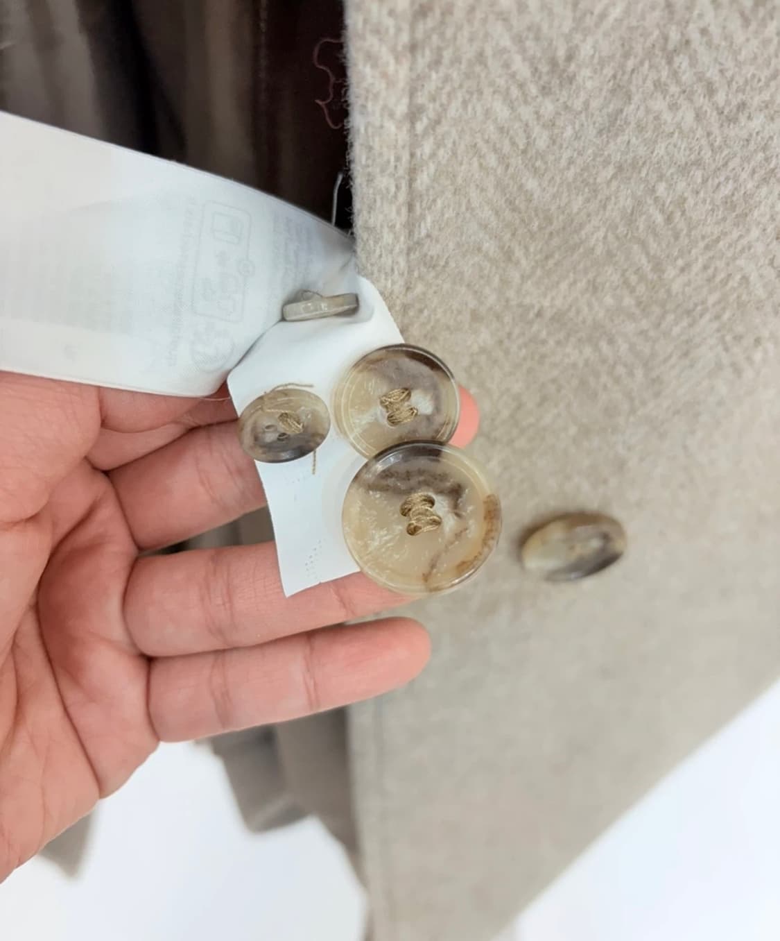 COS 코스 오버사이즈 라운드 울 코트 S 상품이미지10