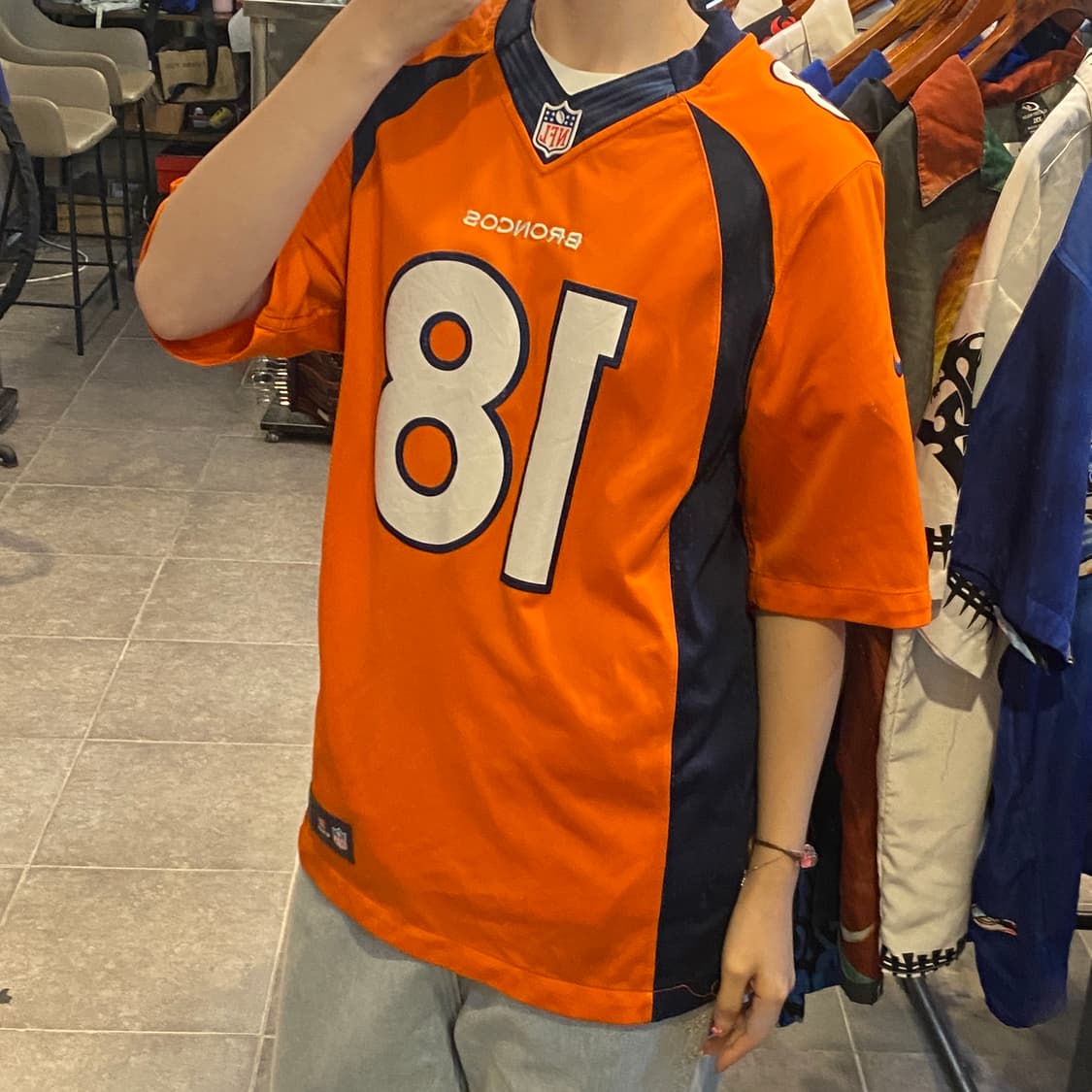 [NO.9] NFL 풋볼 져지 반팔티 오렌지 상품이미지3