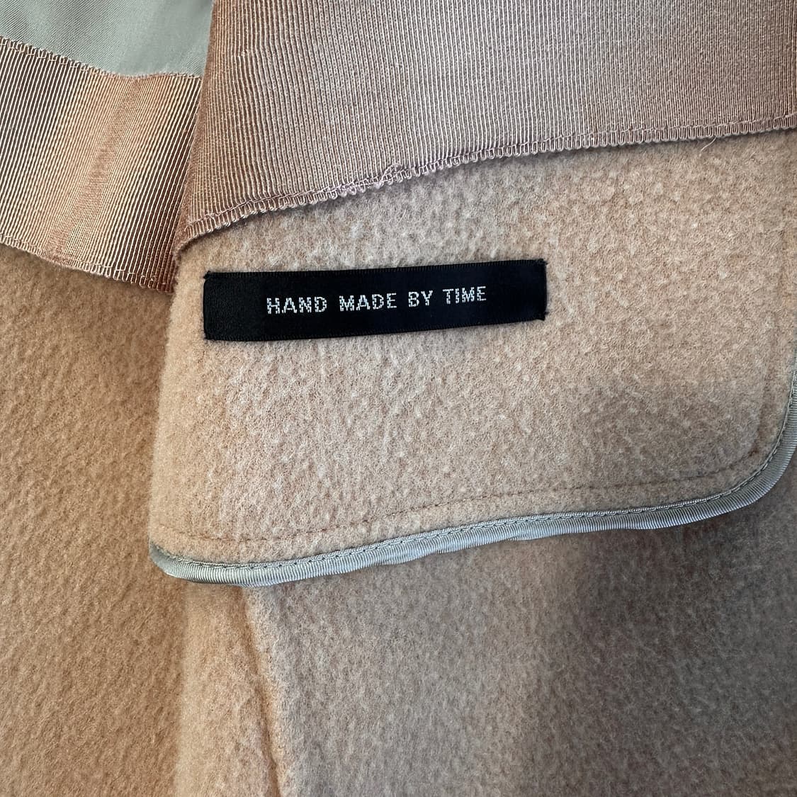 타임 핸드메이드 울 캐시 롱 코트 상품이미지3