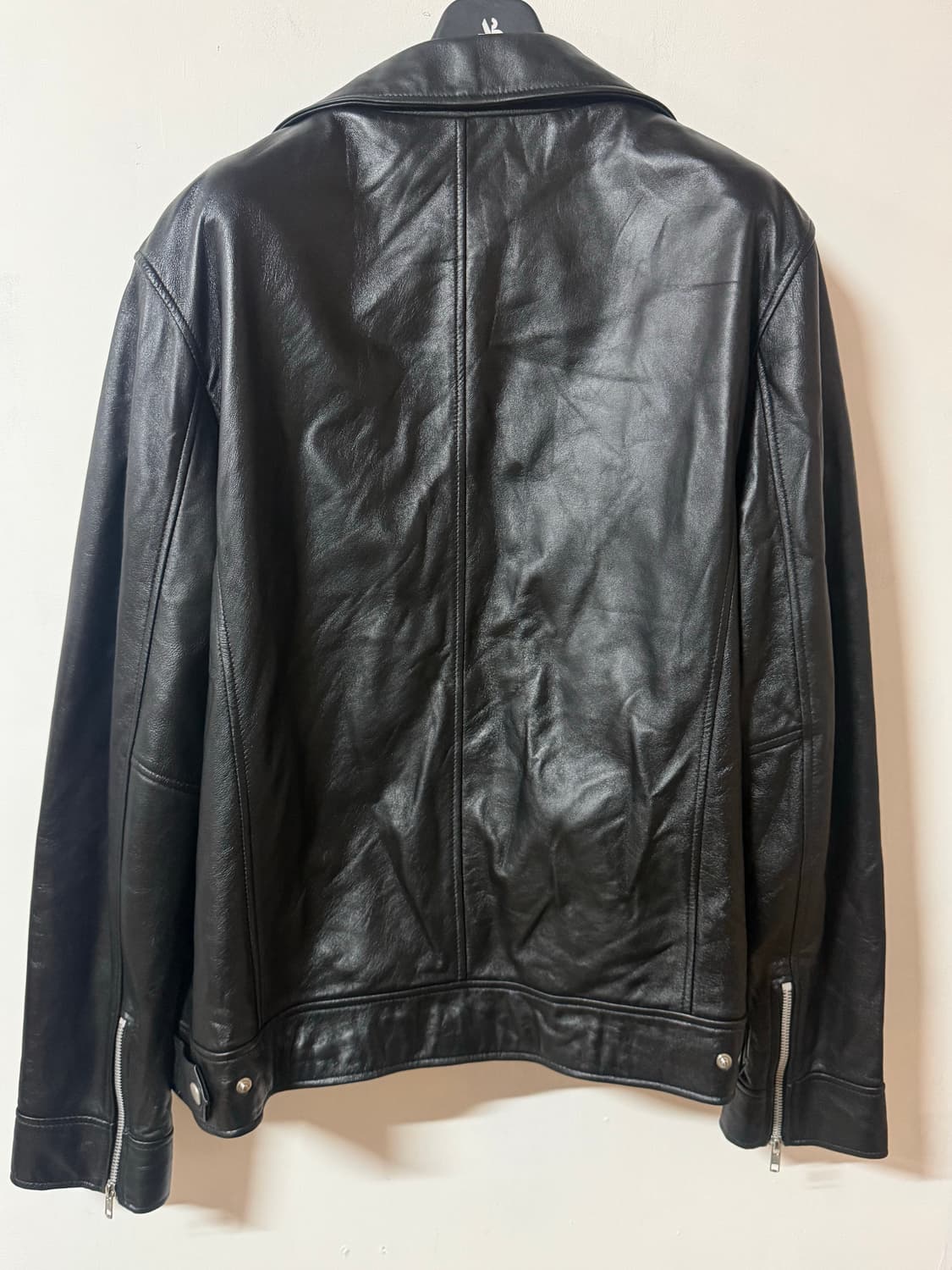 스페로네 lamb skin leather 램스킨 블랙 양가죽자켓 빈티지 상품이미지2