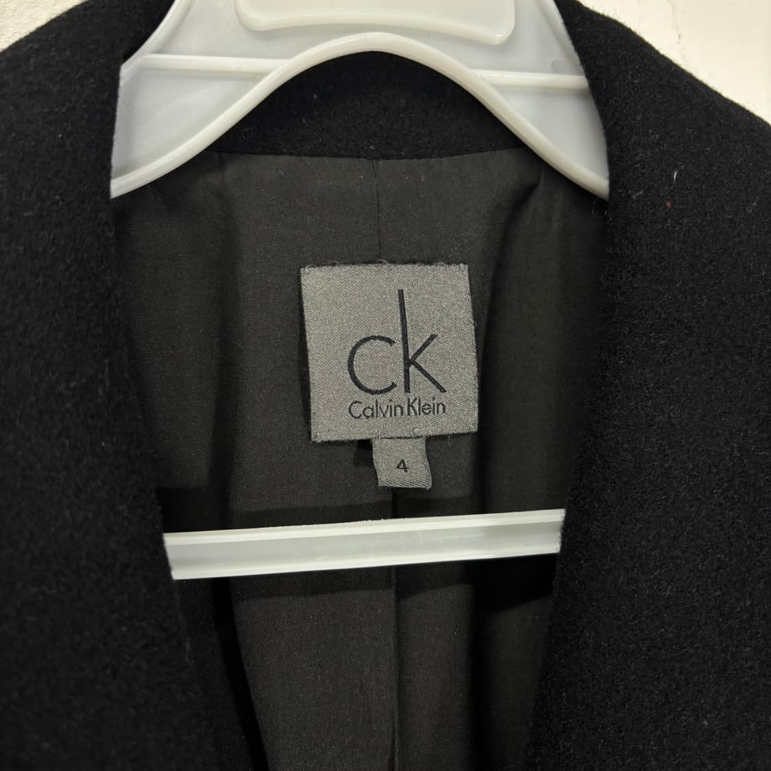 우먼S-M 캘빈클라인 CK 울 히든버튼 맥시코트 상품이미지4