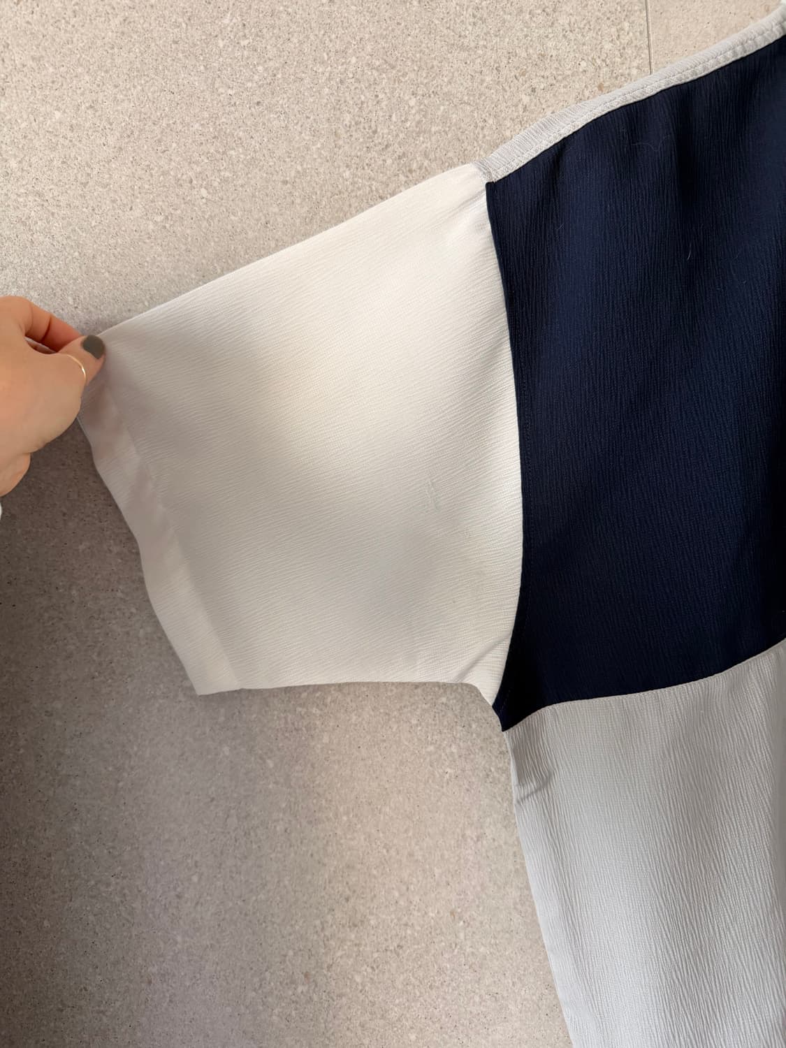 KOSUGI 컬러 블록 반팔 카라티 상품이미지2