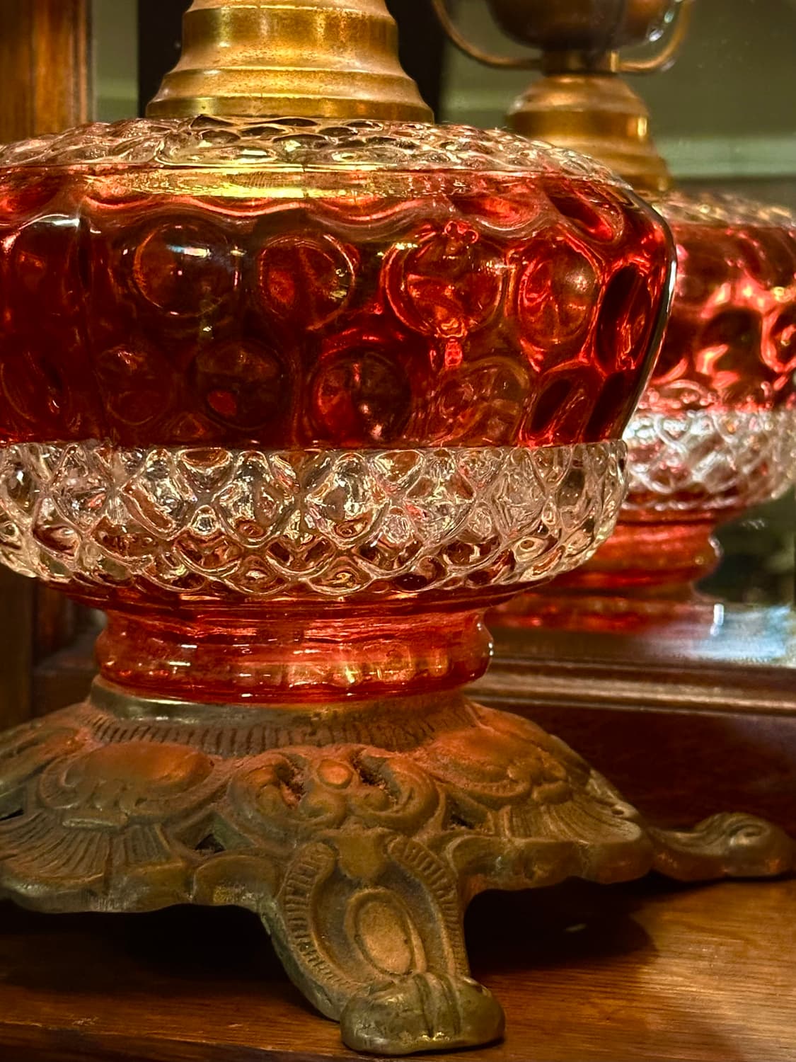 Fenton vintage hobnail glass lamp 상품이미지5
