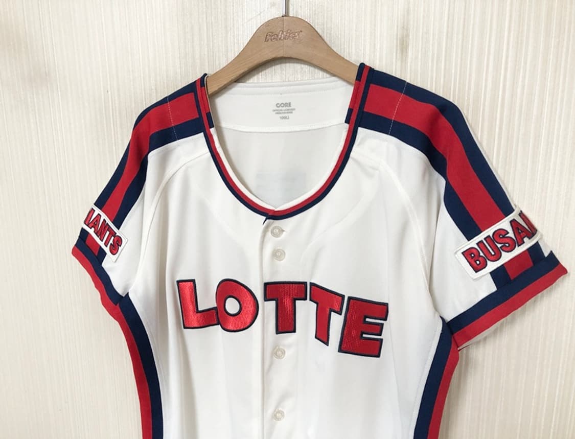 KBO CORE 롯데자이언츠 챔피언홈 어센틱유니폼 L #91 윤동희 상품이미지7