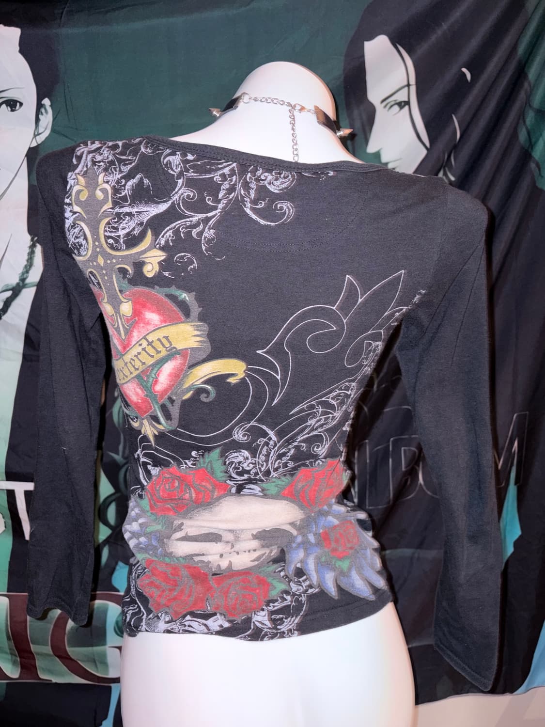 Gothic skull print top 상품이미지2