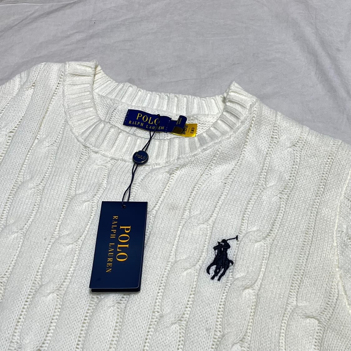 L 폴로랄프로렌 꽈배기니트 새상품 상품이미지1